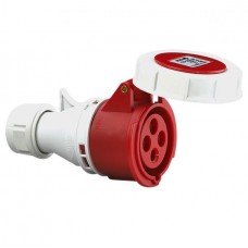 Βιομηχανικό Φις Θηλυκό 16A 4P 230V Κόκκινο IP67 